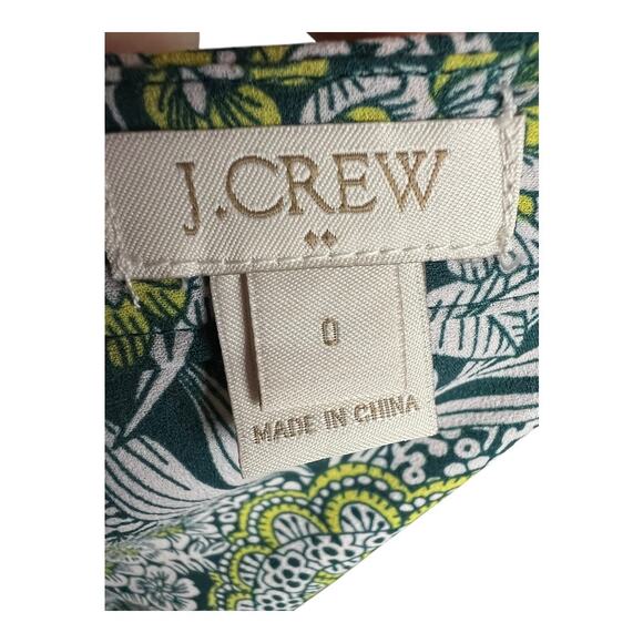 J. Crew Sleeveless Floral Blouse Shirt Top Career Cottagecore Business Casual 0 - Picture 7 of 8